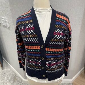 Talbots Multi Color Cardigan